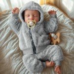 Lifelike 17-Inch Reborn Baby Boy Doll Set