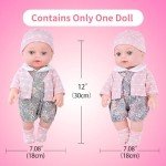 Realistic 12-Inch Reborn Doll Gift Set