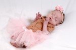 18" White Reborn Ballerina Tutu Doll
