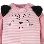 Gerber Baby Girls Leopard Pink Sleep 'N Play 2-Pack