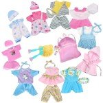 10 Outfits for 10-12" Reborn Dolls with Accessories