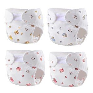 4-Piece Diaper Set for Reborn Baby Dolls