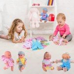 10 Outfits for 10-12" Reborn Dolls with Accessories