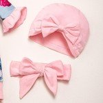 Preemie Baby Girl Flower Print Outfit Set