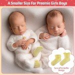 12 Pairs Preemie Cotton Ruffle Socks for Babies