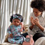 Lifelike 18-Inch Reborn Black Girl Doll