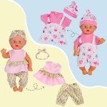 10 Outfits for 10-12" Reborn Dolls with Accessories
