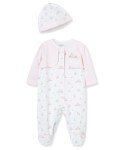 Baby Bunnies One Piece Pajamas & Hat Set