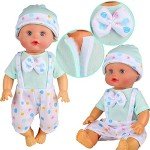 6pcs Baby Doll Clothes for 9-11 Inch Dolls