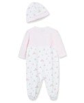 Baby Bunnies One Piece Pajamas & Hat Set