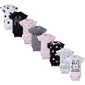 Adorable Baby Girl Reborn Doll Onesies - 8-Pack