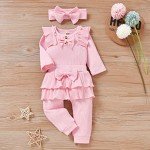 Aalizzwell Pink Preemie Bodysuit and Pants Set