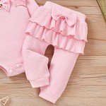 Aalizzwell Pink Preemie Bodysuit and Pants Set