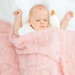 Light Pink Heart Checkered Baby Blanket 30"×39