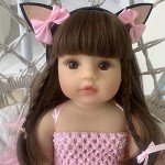 22" Realistic Silicone Vinyl Reborn Toddler Doll