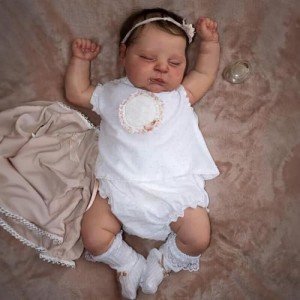 Reborn Baby Doll Peaches - 22 Inch Lifelike Girl