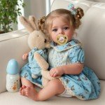 Realistic 18-Inch Reborn Baby Doll - Blonde Girl