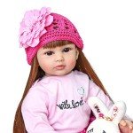24-Inch Vivid Reborn Girl Doll in Pink Outfit
