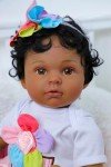 Realistic 20-Inch Black Girl Reborn Doll - Anna