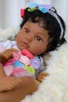 Realistic 20-Inch Black Girl Reborn Doll - Anna