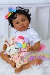 Realistic 20-Inch Black Girl Reborn Doll - Anna