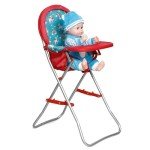 Flower Print High Chair for 20" Baby Dolls