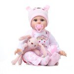 Lifelike 22" Reborn Baby Girl Doll Set