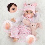 Lifelike 22" Reborn Baby Girl Doll Set