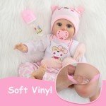 Lifelike 22" Reborn Baby Girl Doll Set