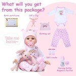 Lifelike 22" Reborn Baby Girl Doll Set