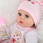 Lifelike 22" Reborn Baby Girl Doll Set