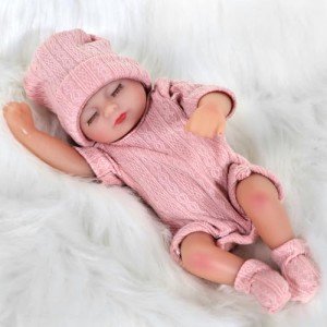 Realistic 10-Inch Reborn Baby Doll in Pink