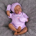 Aori 18-Inch Realistic Black Girl Reborn Doll