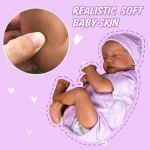 Aori 18-Inch Realistic Black Girl Reborn Doll