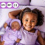 Aori 18-Inch Realistic Black Girl Reborn Doll