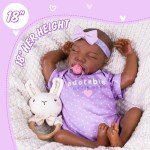 Aori 18-Inch Realistic Black Girl Reborn Doll