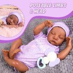 Aori 18-Inch Realistic Black Girl Reborn Doll