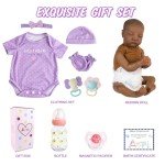 Aori 18-Inch Realistic Black Girl Reborn Doll