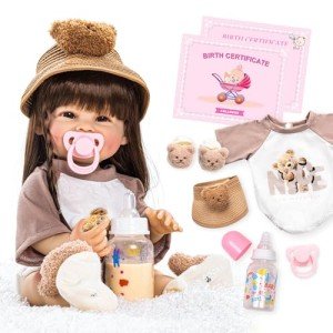 Realistic 18-Inch Silicone Baby Doll Girl