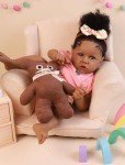 Lifelike African American Reborn Baby Doll Gift Set