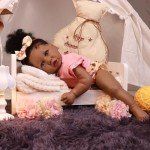 Lifelike African American Reborn Baby Doll Gift Set