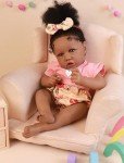 Lifelike African American Reborn Baby Doll Gift Set