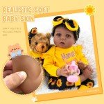 Realistic 22-Inch Black Reborn Baby Doll Set