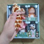 Mini Baby Dolls Gift Set with Animal Clothes