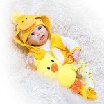 5-Piece Yellow Duck Outfit for 22-Inch Reborn Doll