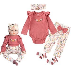Cute Outfit Set for 22 Inch Reborn Dolls