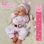 Sweet Smile 20-Inch Lifelike Reborn Baby Doll
