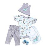 5-Piece Outfits for 20-22" Boy Reborn Dolls