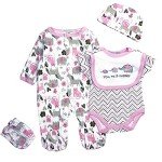 Reborn Baby Doll Girl Elephants Outfit Set