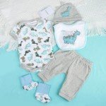 5-Piece Outfits for 20-22" Boy Reborn Dolls